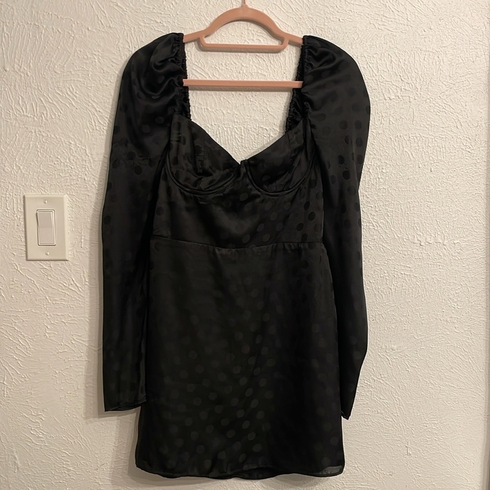 Lovers + Friends Black Corset Style Polka
Dot Dress - Picture 5 of 8